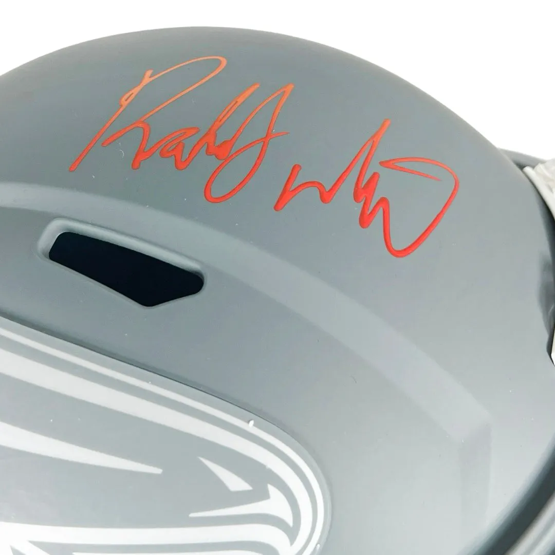 Roddy White Signed Atlanta Falcons Slate Alternate Speed Full-Size Replica Football Helmet (Beckett)