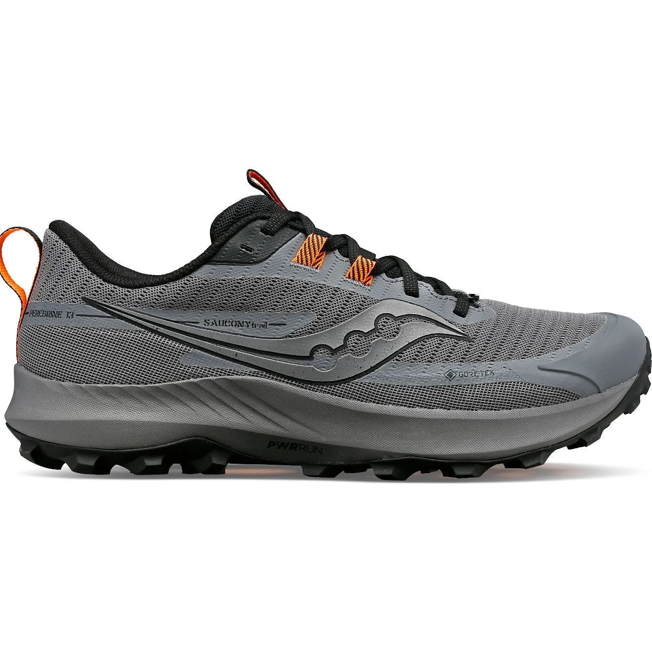 Saucony Peregrine 13 GTX (Mens) - Gravel/Black