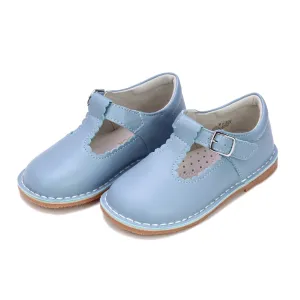 Selina Scalloped Mary Jane -- Dusty Blue