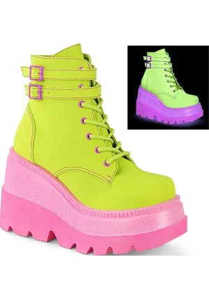 SHAKER-52 [Lime/Pink UV] | PLATFORM BOOTS [PREORDER]