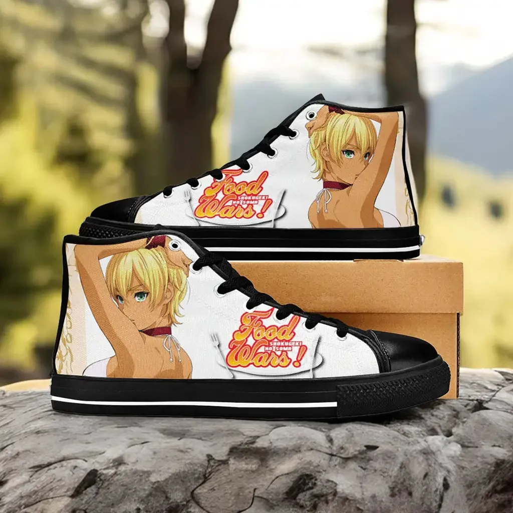 Shokugeki no Souma Ikumi Mito Shoes High Tops Sneakers for Kids and Adults