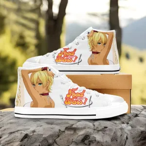 Shokugeki no Souma Ikumi Mito Shoes High Tops Sneakers for Kids and Adults