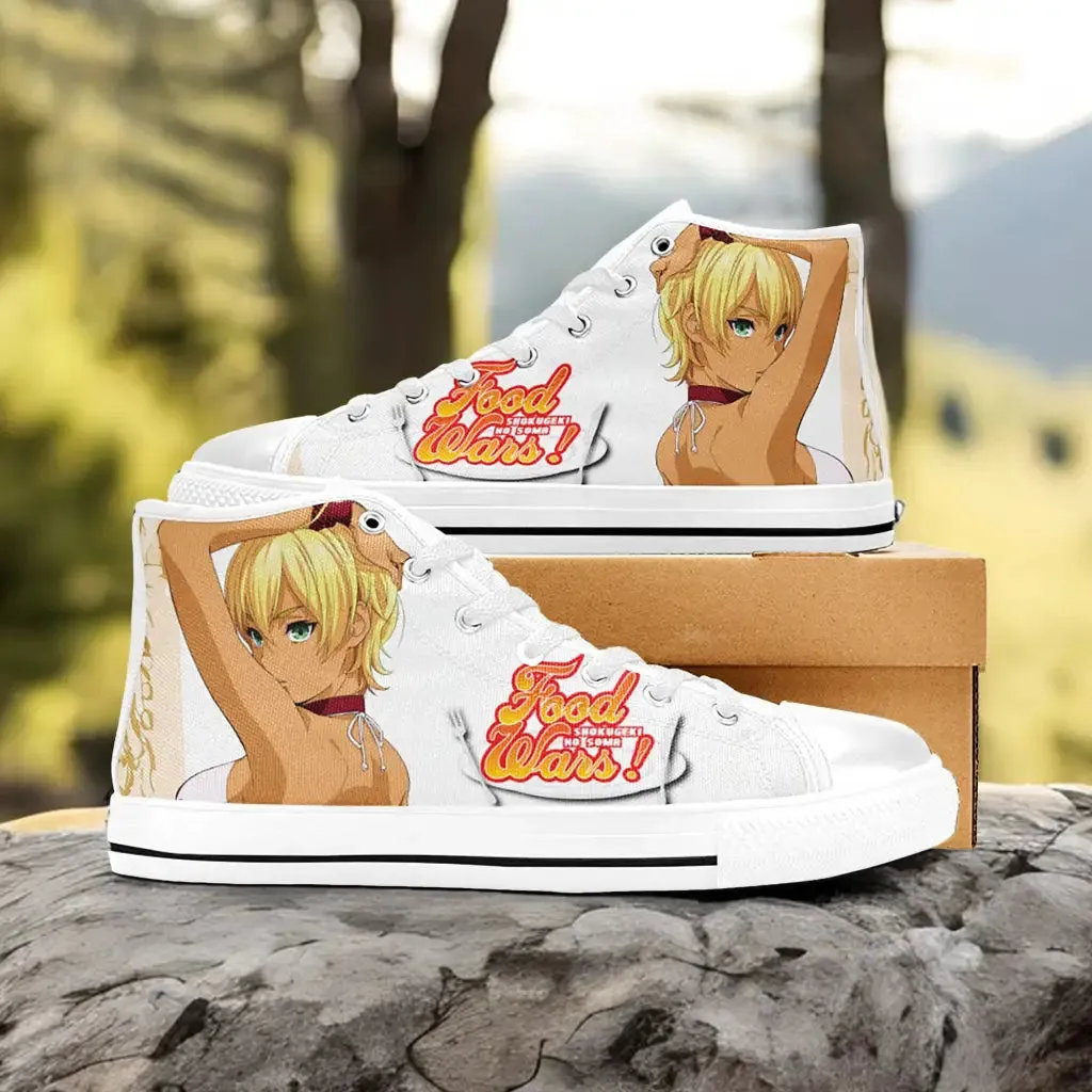 Shokugeki no Souma Ikumi Mito Shoes High Tops Sneakers for Kids and Adults