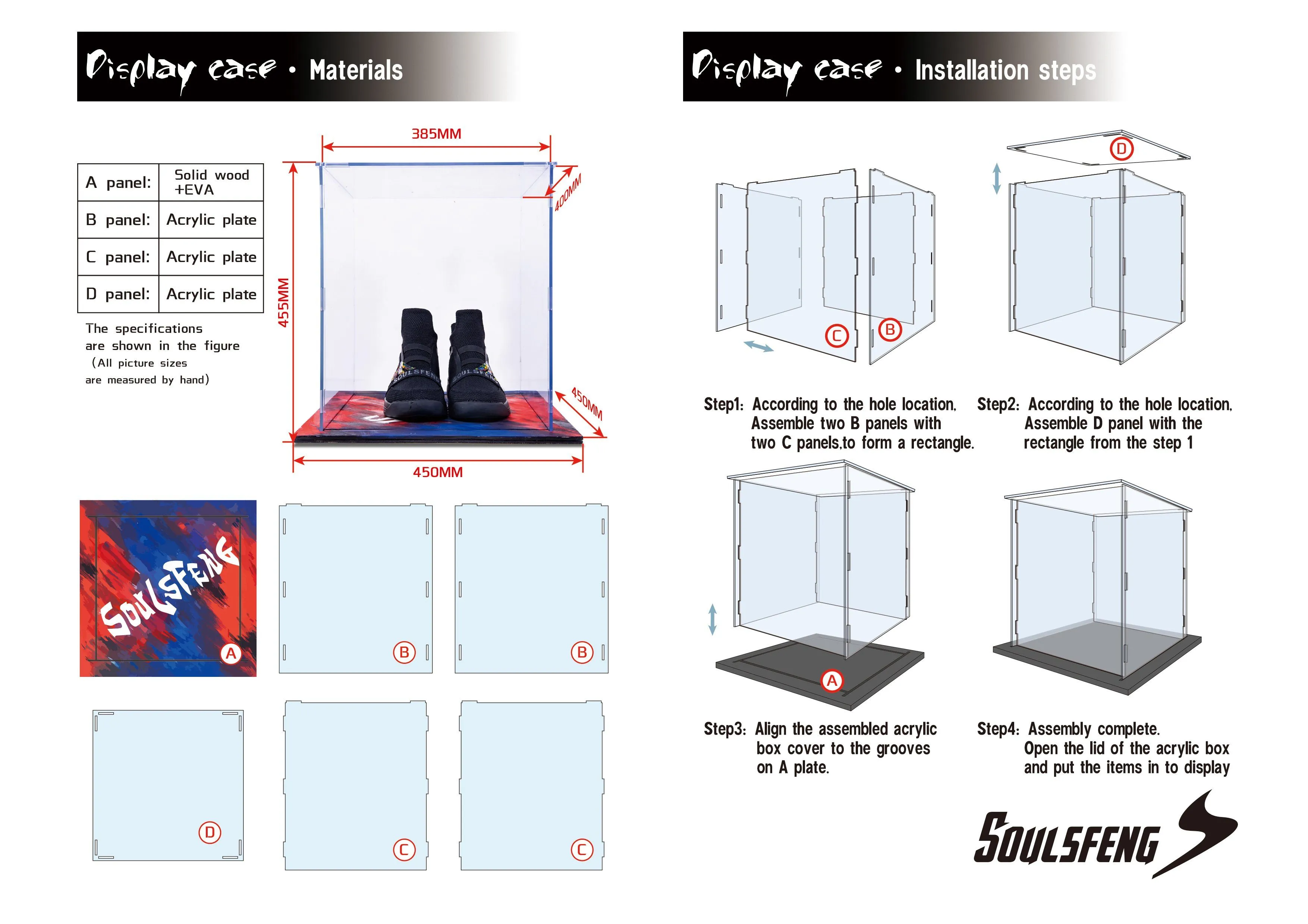 Soulsfeng Storage Shoes Box