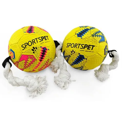 Sportspet Natural Rubber Dog Football 2 Sizes