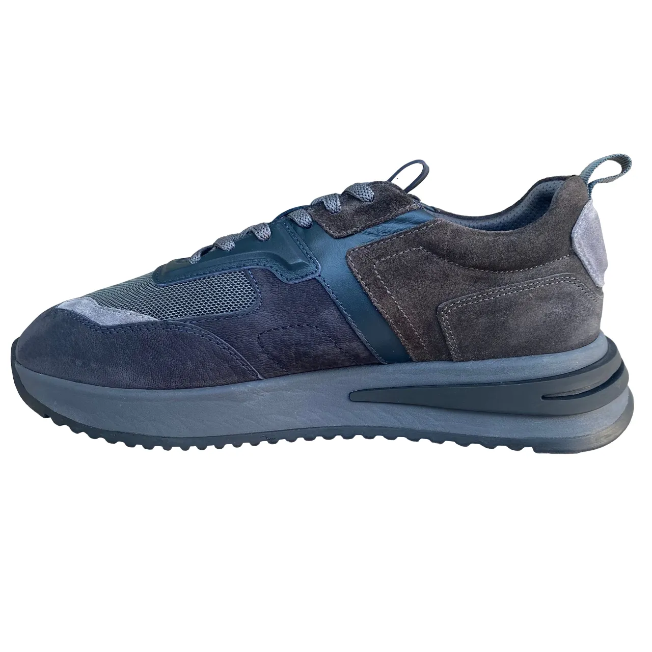 Stonefly scarpa sneakers da uomo Fly 2 220398 BI8 blu-grigio