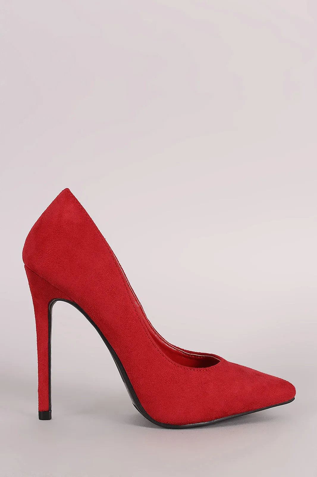 Suede Classic Pointy Toe Stiletto Pump