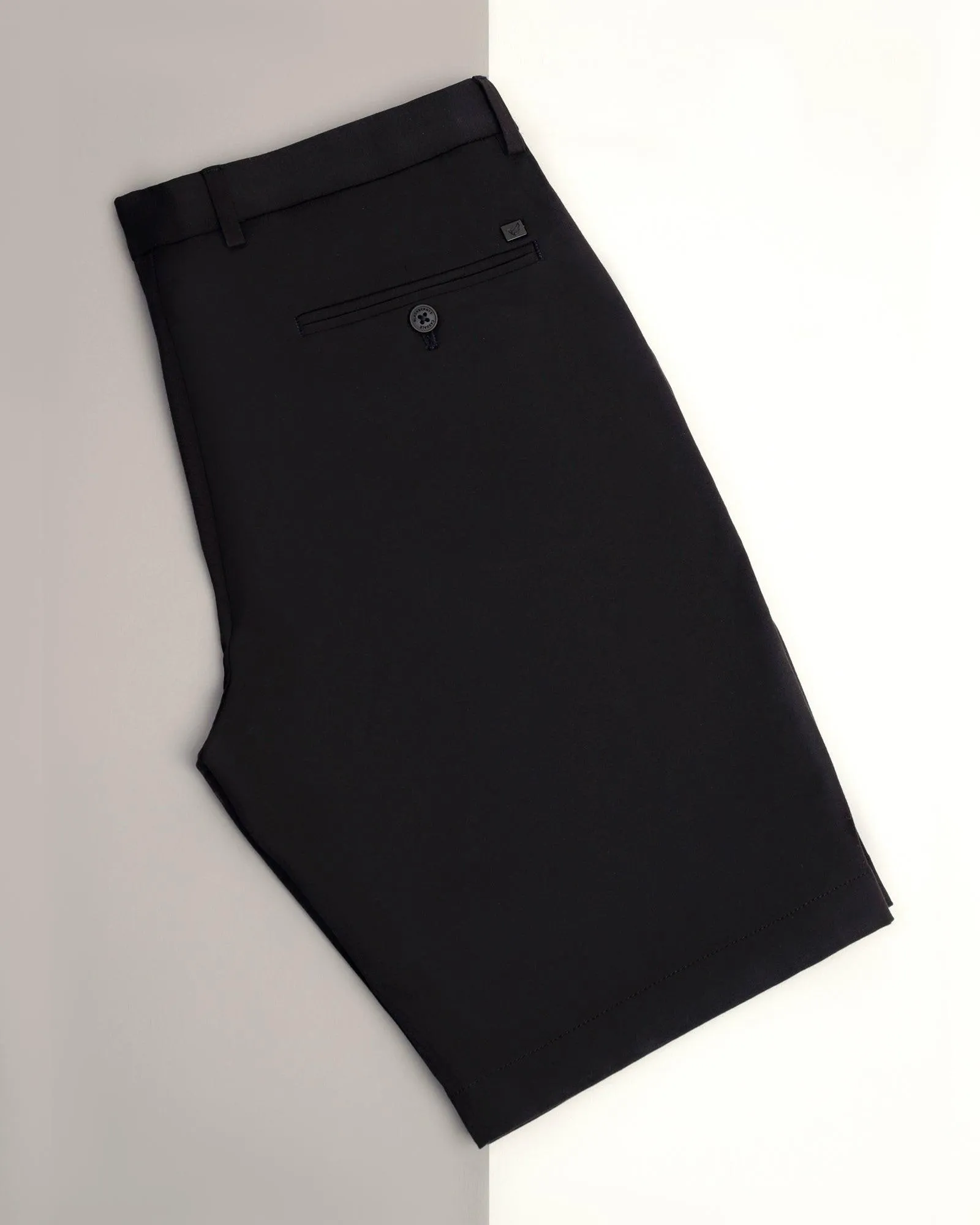 TechPro Casual Black Solid Shorts - Serry