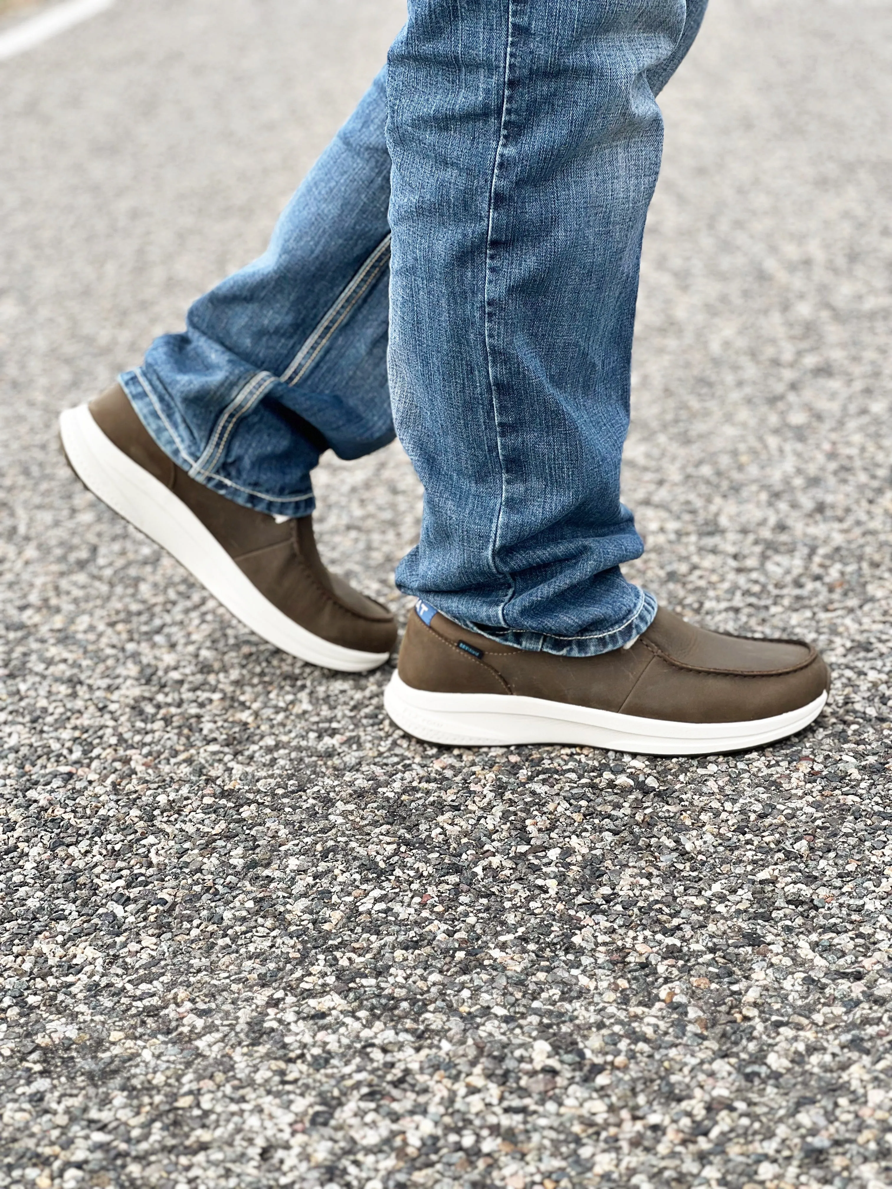 The Mens Waterproof Leather Slip On Shoe