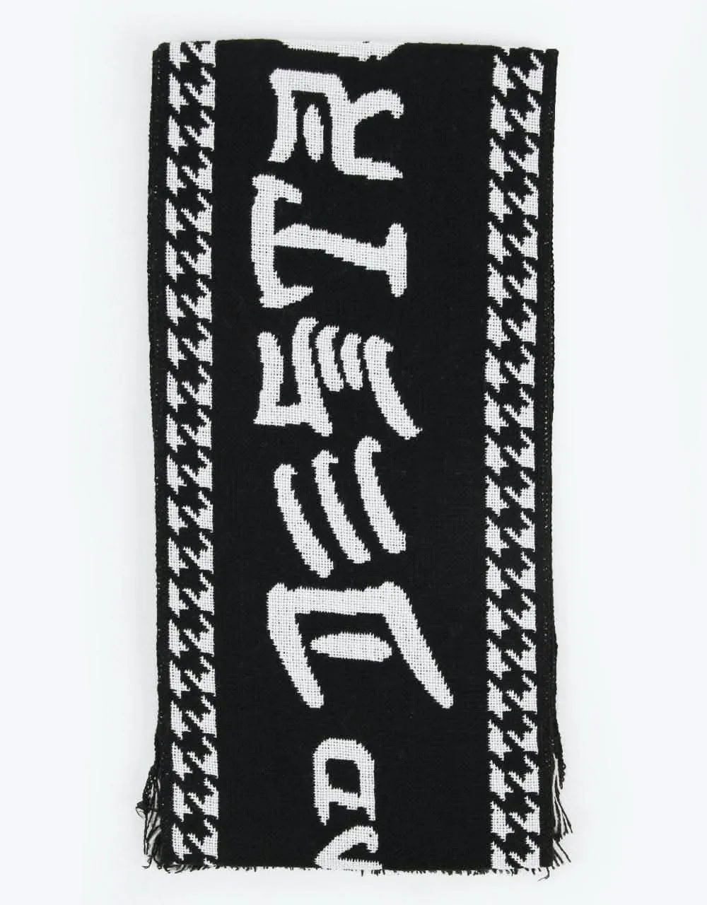 Thrasher Skate & Destroy Hooligan Scarf - Black/White