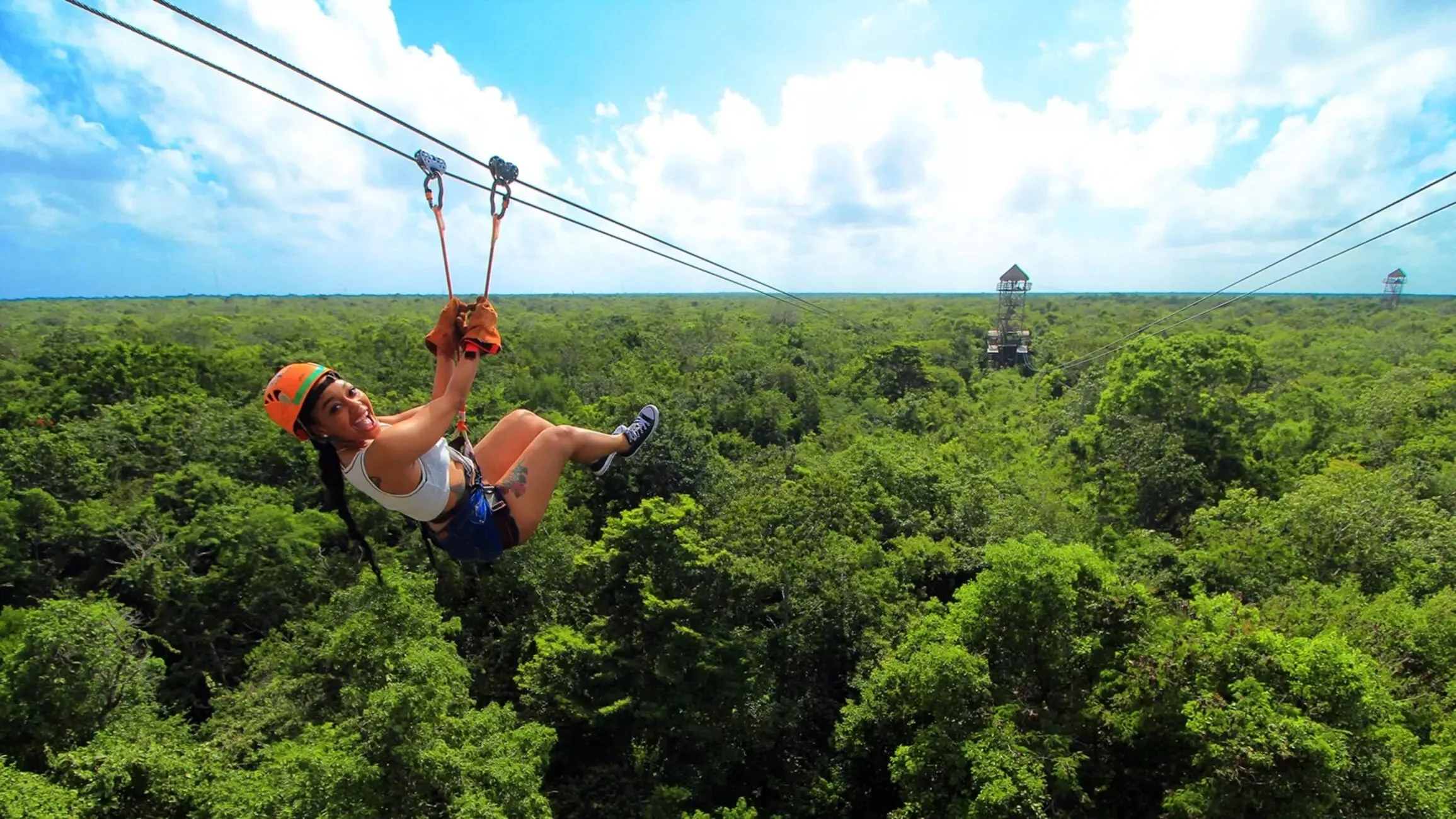 Tulum Aquatic Xplosion: Zip Lines, Rappel, ATV, and Cave Cenote Adventure