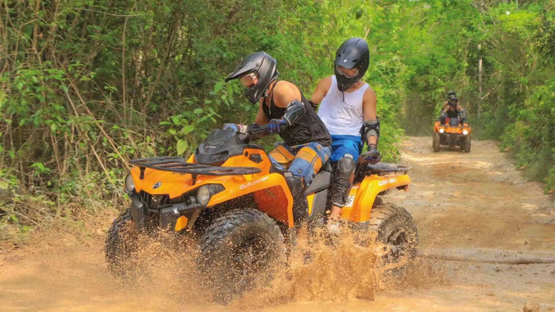 Tulum Aquatic Xplosion: Zip Lines, Rappel, ATV, and Cave Cenote Adventure