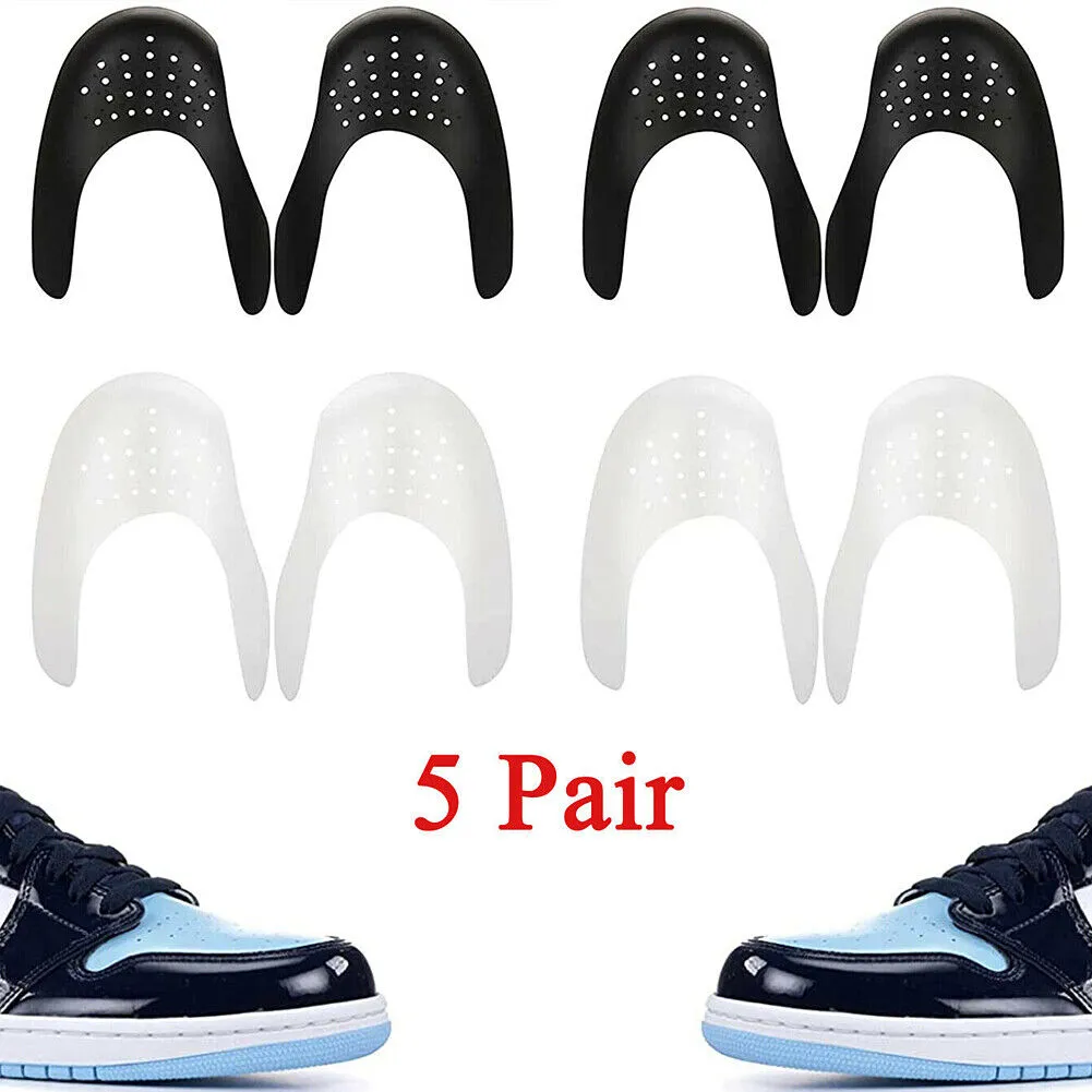 US 5~10 Pairs Anti-Wrinkle Shoes Crease Protector Toe Cap Creasing Decreaser