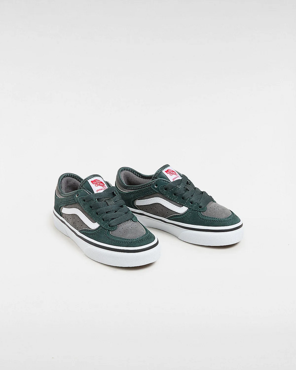 VANS Kids Rowley Trainers - Green Gables / White