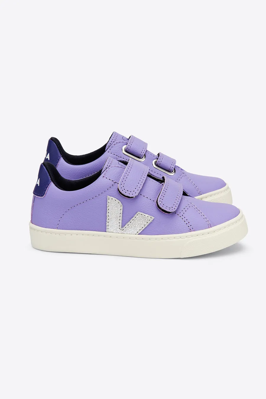 Veja Esplar Velcro Kids Shoes - Solid Lavender