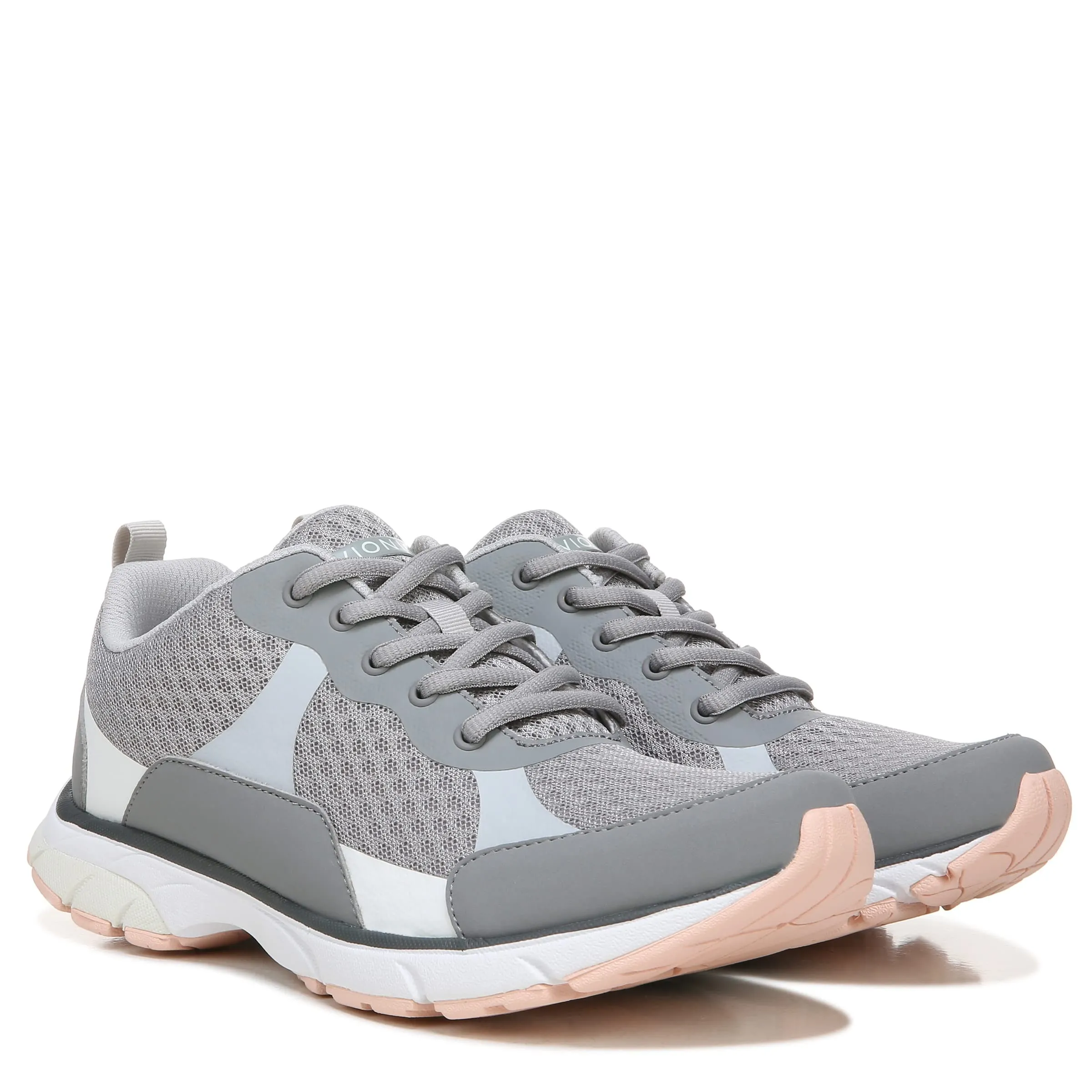 Vionic Dashell Women's Lace Up Athletic Walking Shoe, Light Grey