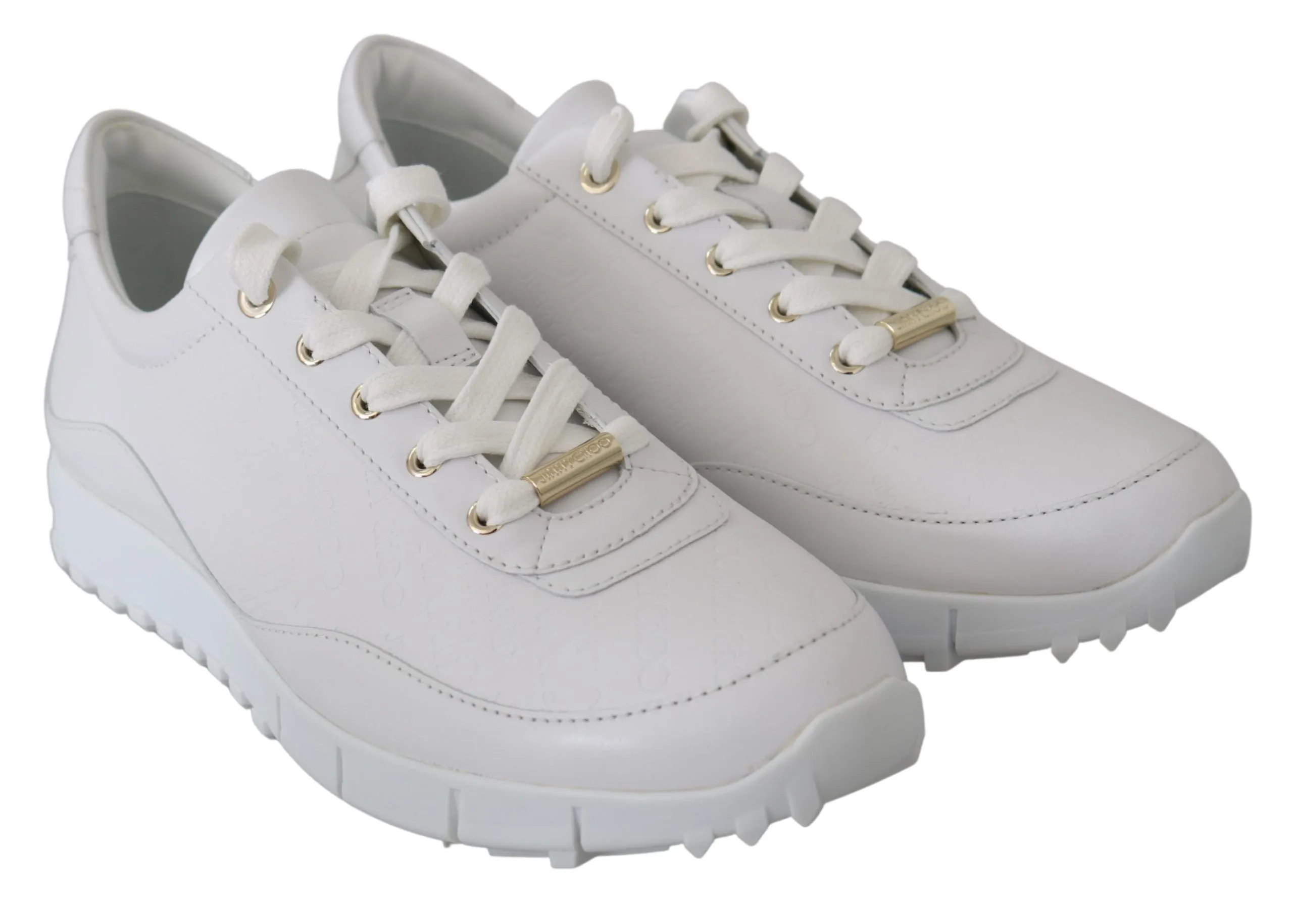 White Leather Monza Sneakers