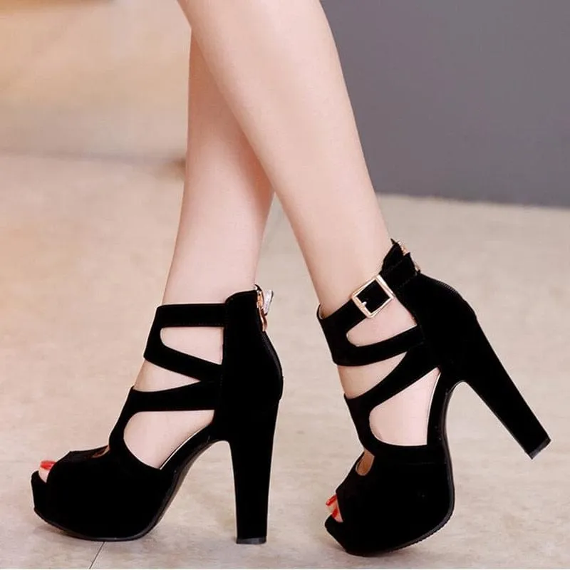 Women Summer sexy super high heel Shoes