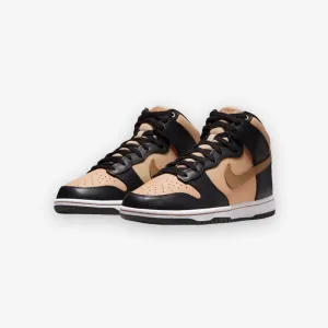 Women's Nike Dunk High LXX Black Flax Vachetta Tan White DX0346-001