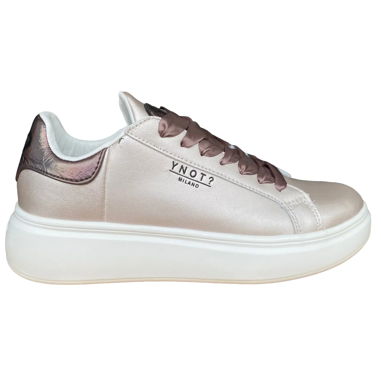 YNot scarpa sneakers da donna Queen YNI3420B platino